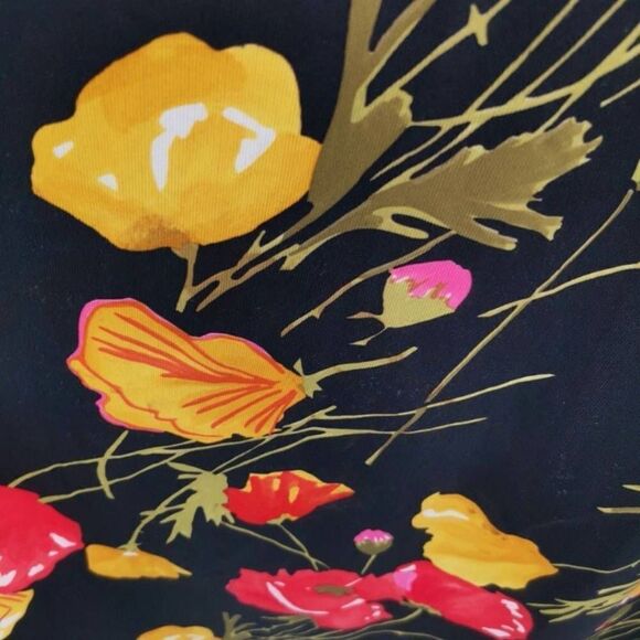 Lovely Vintage 1970s Long-Sleeved Floral Dress | Handmade - Picture 4 of 4